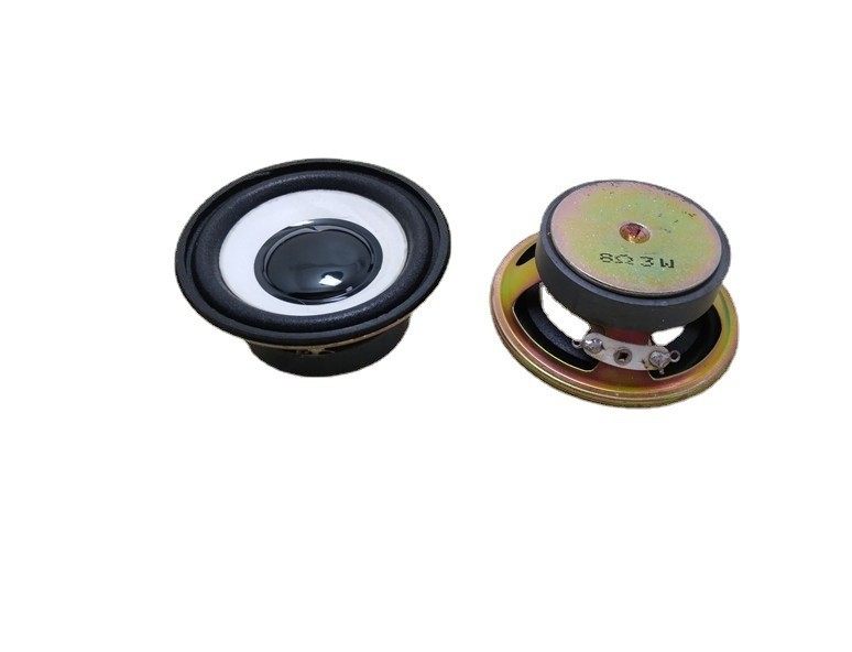 2-inch 57mm round bubble edge white basin black hat 8 O 3W speaker sound quality positive small speaker horn spot