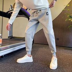 Spring and Autumn Men's Sports Pants Trendy Brand Versatile Straight-Leg Sweatpants Casual Foot Pants Harem Spring Men's Pants