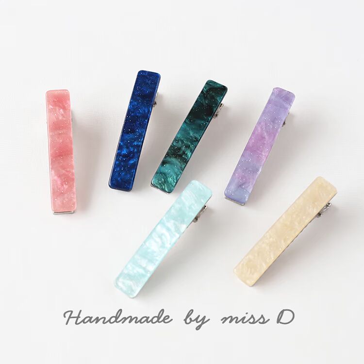 Hàn Quốc đơn giản acetate hoang dã kẹp tóc kết cấu tự nhiên đầy sao từ clip bangs clip bên clip kẹp tóc phụ kiện tóc mũ - Phụ kiện tóc cài tóc cô dâu