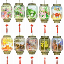 Outdoor Waterproof Lantern Chinese Dream Facebook Peony Flower Meihua Landscape Custom Custom