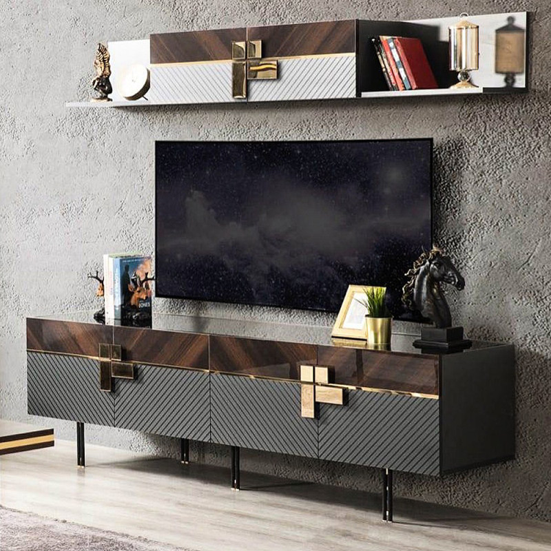Modern minimalist TV cabinet Composition light extravagant dining side Xuanguancabinet Port-style door hall Partition Cabinet Extremely Simple Living Room Decoration Cabinet