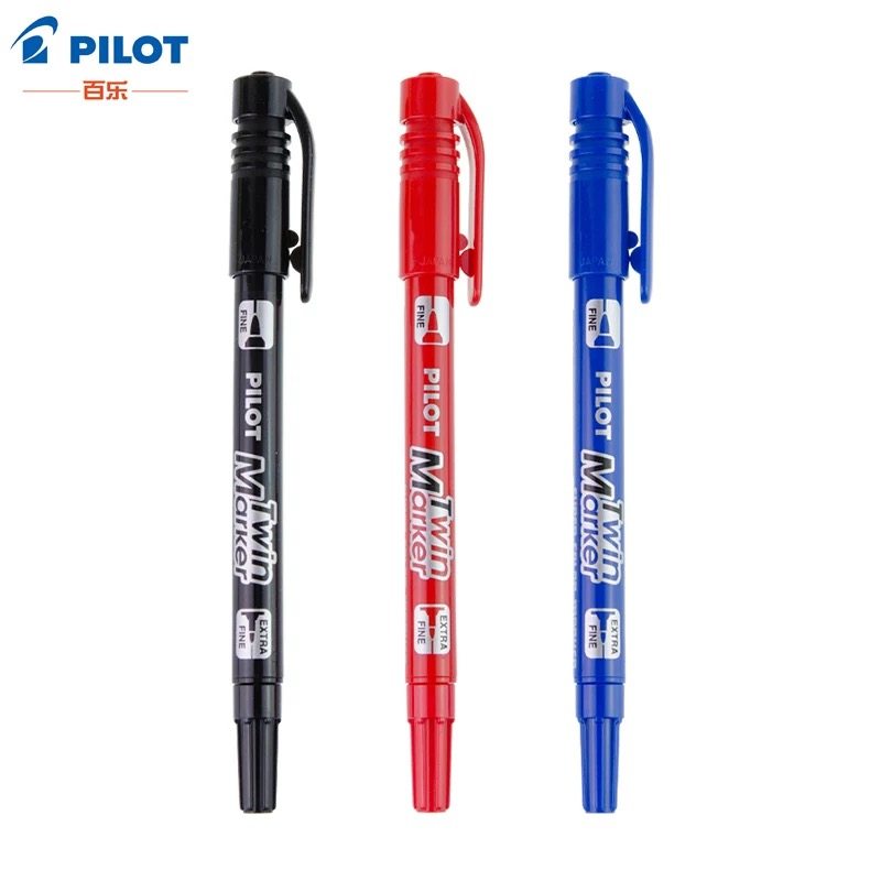 Japan's PILOT Baile SCA-TM oily double-headed universal hook pen CD pen small double-headed marker pen