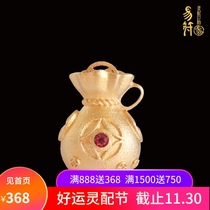 Easy (money bag) 9k gold 925 silver jewel necklace pendant bracelet pendant special Wang light luxury