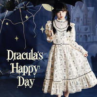Meugler Niuchou Island Dracula's Happy Day Original Print Printed Retro Dress Retro Sweet