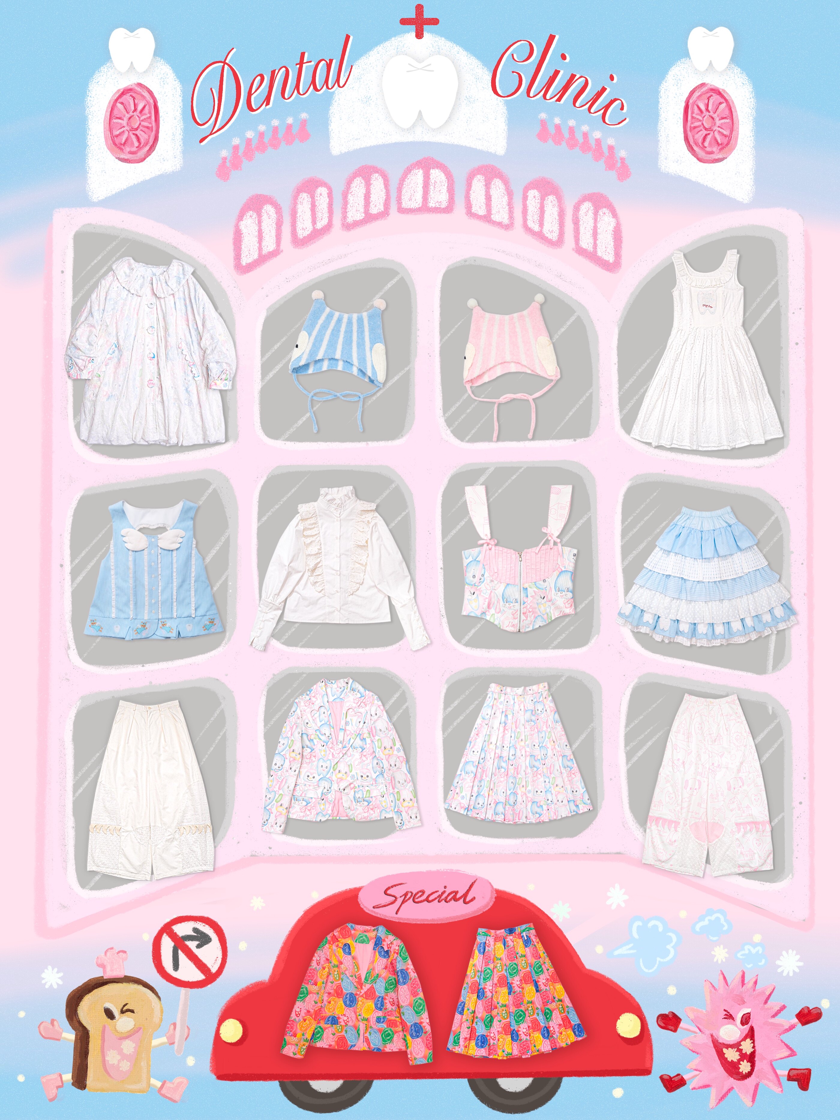 Retro Embroidered Vest Dress with Dental Hole Fabric - Taobao product photo 7