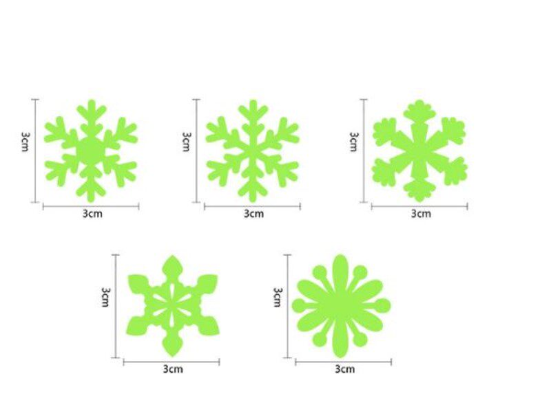 50pcs-or100pcs-luminoundwew-wall-sticker-snowflake-glow-in-the-dark-decal-kids-babys-christmas (3) (3)