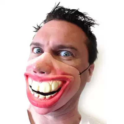 Big Teeth Latex Mask for Movie Fancy Dress Fools day Masque