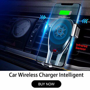 ROCK-Car-Wireless-Charger-For-iPhone-Xs-Max-XR-X-Интеллектуальный-Инфракрасный-Датчик-Быстрая-Беспроводная-Зарядка