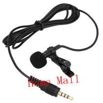 Portable Clip-on Lapel Lavalier Microphone 3 5mm Jack Hands-