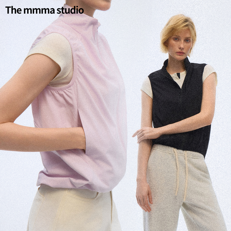 The Mmma* Classic Sports Outdoor Old Money Style Shoulder-Length Cycling Top Early Autumn Jacket Vest