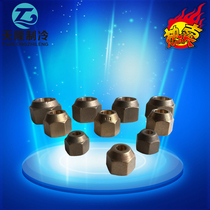 Thickened Forged Frosted Sand Brass Nazi Air Conditioning Nate 6mm-19mm Nut Nar Connector Inch Nate