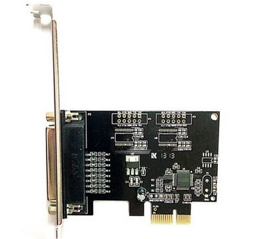 PCI-E to parallel port card lpt 25-hole parallel port pci-e x1 printing parallel port card