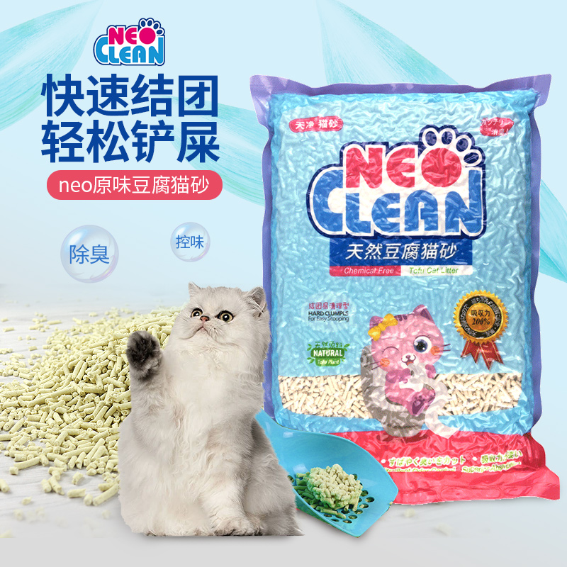 Neo Day Net Classic Tofu Cat Sand 6L Dust-free Deodorant Absorbent Instant Original Taste Plant Tofu Sand Cat Sand