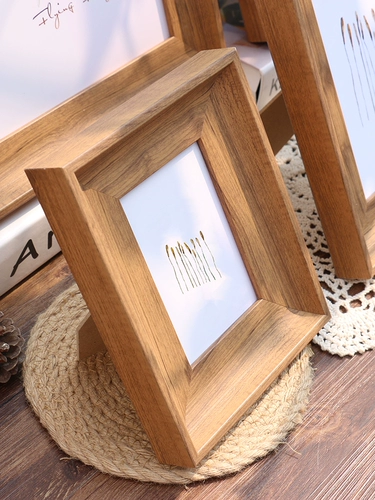 Северная простая деревянная фоторамка для квадратных карман