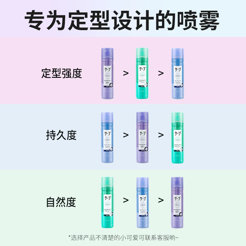 [【保税仓】花王cape空气感定型喷雾50g/180g 紫/蓝/绿/黑]
