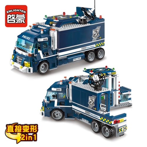 Конструктор, полицейская машина, игрушка для мальчиков, обучение, дорожная полиция, 5-6-8-10-12 лет, подарок на день рождения