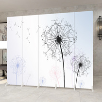 Nordic screen partition wall living room folding mobile simple modern bedroom shelter home office simple push and pull