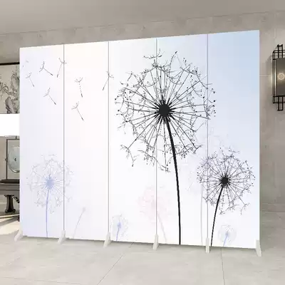 Nordic screen partition wall living room folding mobile simple modern bedroom shelter home office simple push and pull
