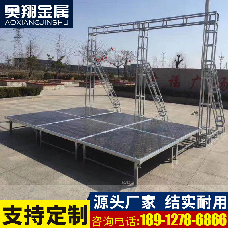 Iron truss wedding advertising background rack galvanized square tube rack outdoor spray stage frame free screws