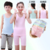 trẻ em mùa hè không tay bông cotton nhỏ vest áo trong lớn cậu bé xà ngang phía dưới màu bông cô gái mỏng lót 