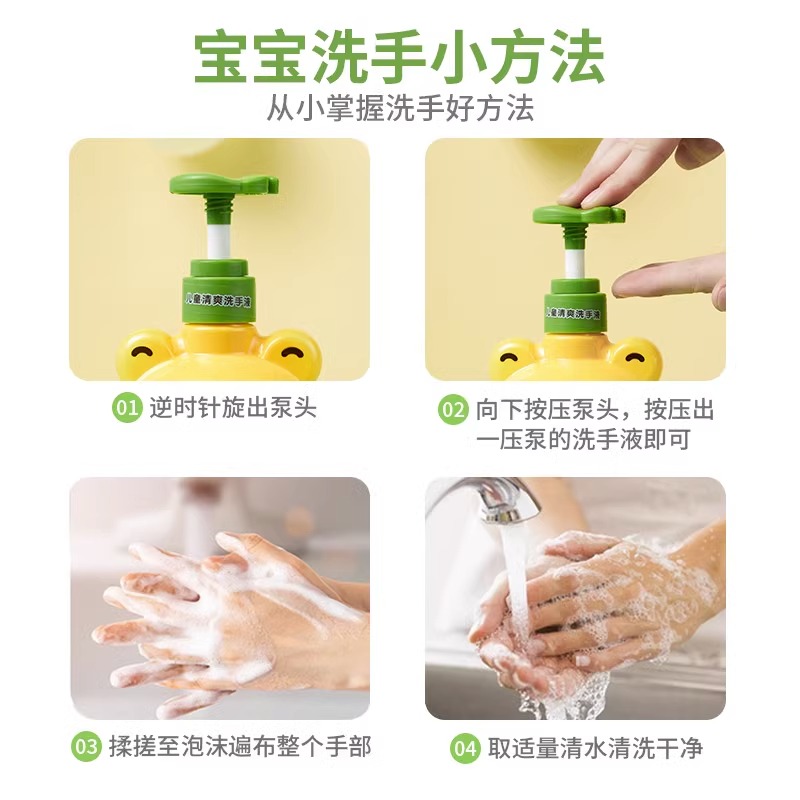 青蛙王子儿童洗手液：宝宝的专属洁净守护神，妈妈的安心之选！