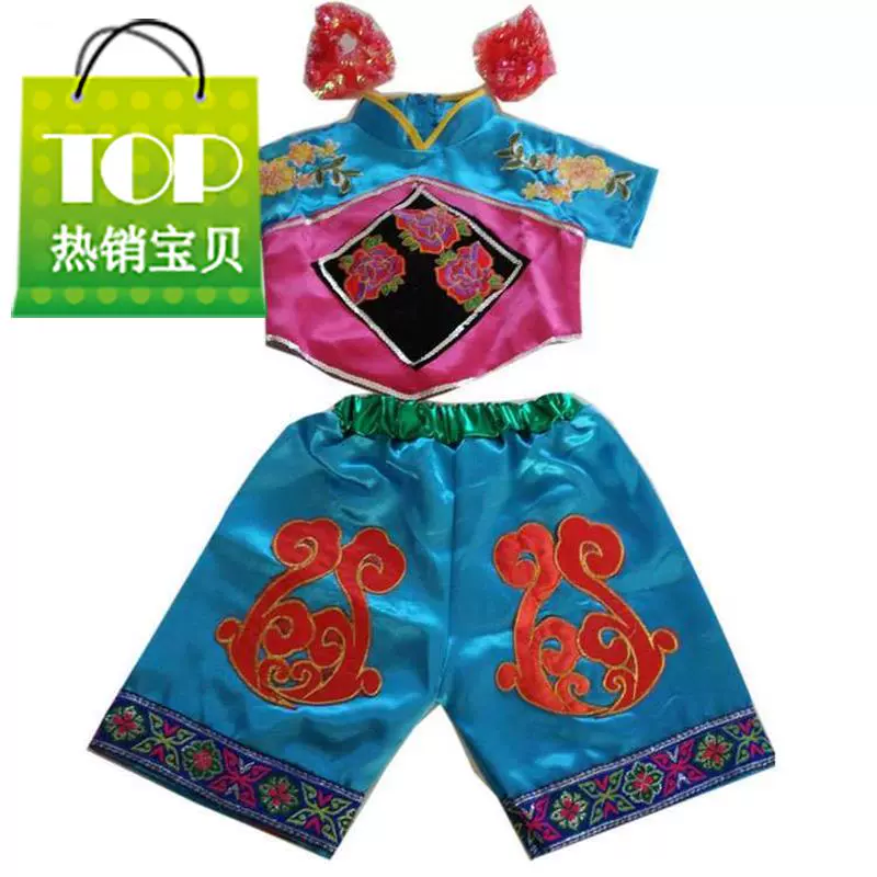 Ngày Tết thiếu nhi 2019 Little Lotus Style Trang phục múa trẻ em Chun Niu Chengxiang Trang phục biểu diễn Trang phục biểu diễn động vật nhỏ - Trang phục