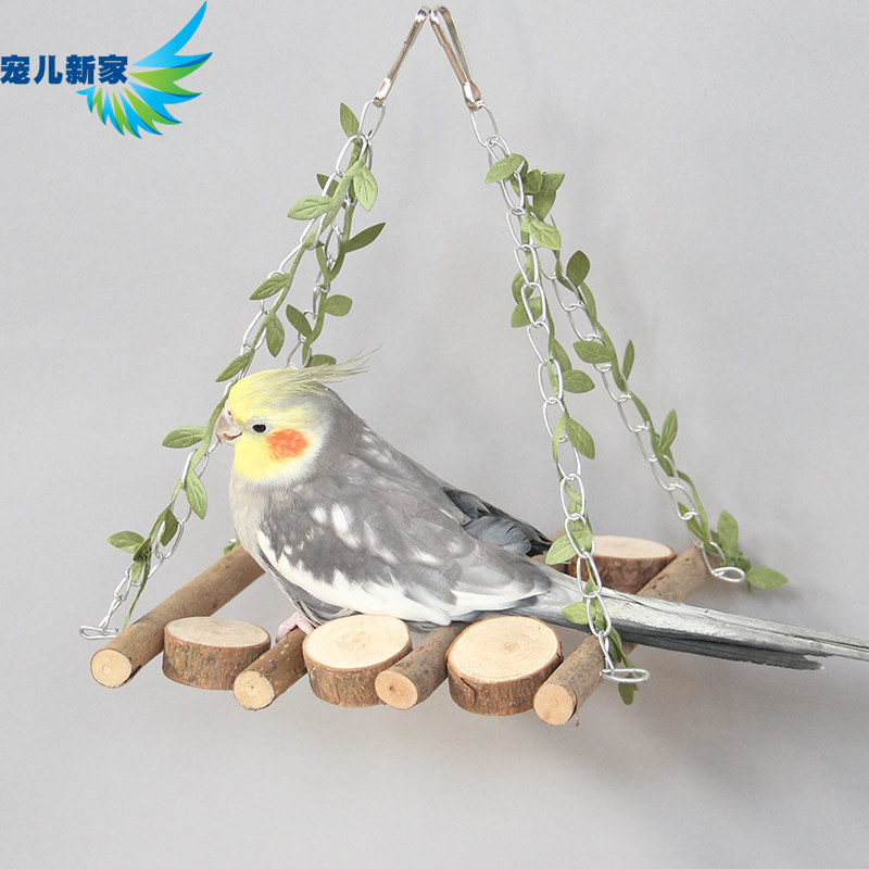 Darling New Home Bird Parrot Natural Twigs Toy Parrot Toy Parrot Toy Supplies Climbing Bird Cage Accessories W46