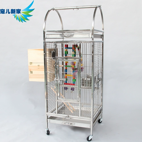 Клетка из нержавеющей стали металлической попугай, большая гигантская большая птичья клетка вилларота племенной клетки C01