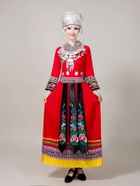 New Miao Dance Performance Costume Women Guizhou Minority Adult Embroidery Xiangxi Tujia Family Yao Yi ethnic group