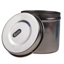 Thickened stainless steel cotton cylinder disinfection tank grease tank alcohol tank iodine cotton cylinder medical barrel