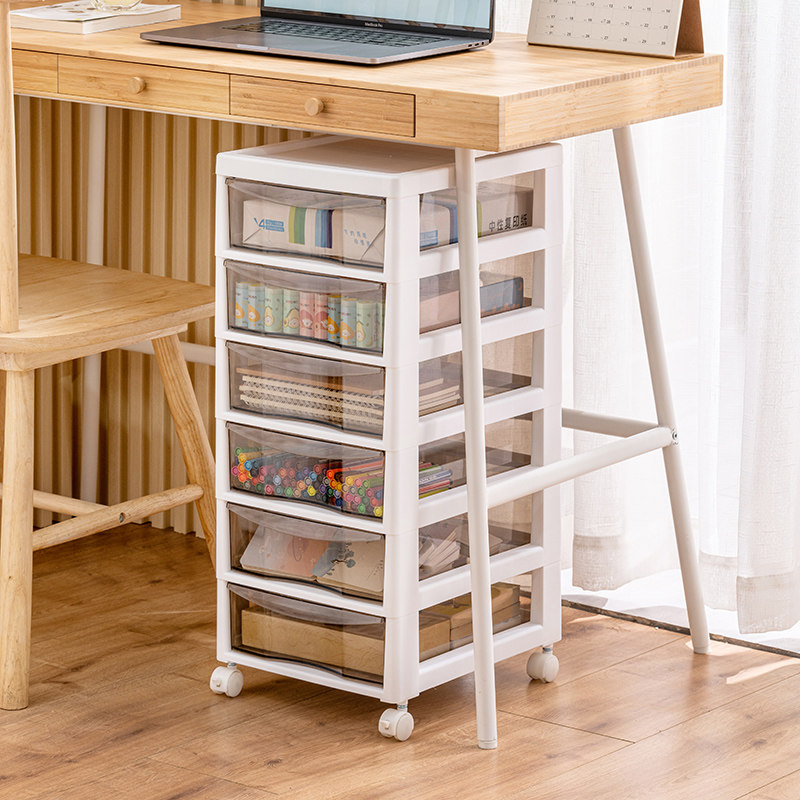 Desk front storage box drawer type storage cabinet under the table a4 file shelf stationery supplies storage box