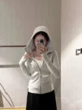 Спортивная осенняя куртка, утепленная толстовка с капюшоном с капюшоном