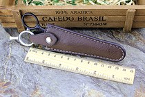 Genuine Leather single branch Scissors Bag Haircut Haircut Bag Hairdressing Kit Bull Leather Scissors Protective Sleeve Hair Stylist