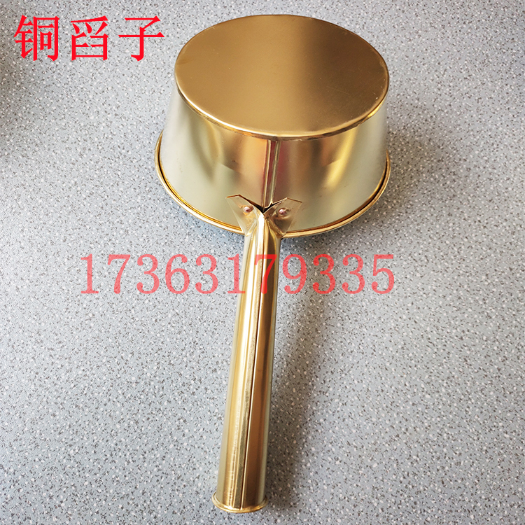 Explosion-proof copper ladle quality copper scoop pure aluminum spoon copper scoop brass ladle gas station application manufacturer support order to be made