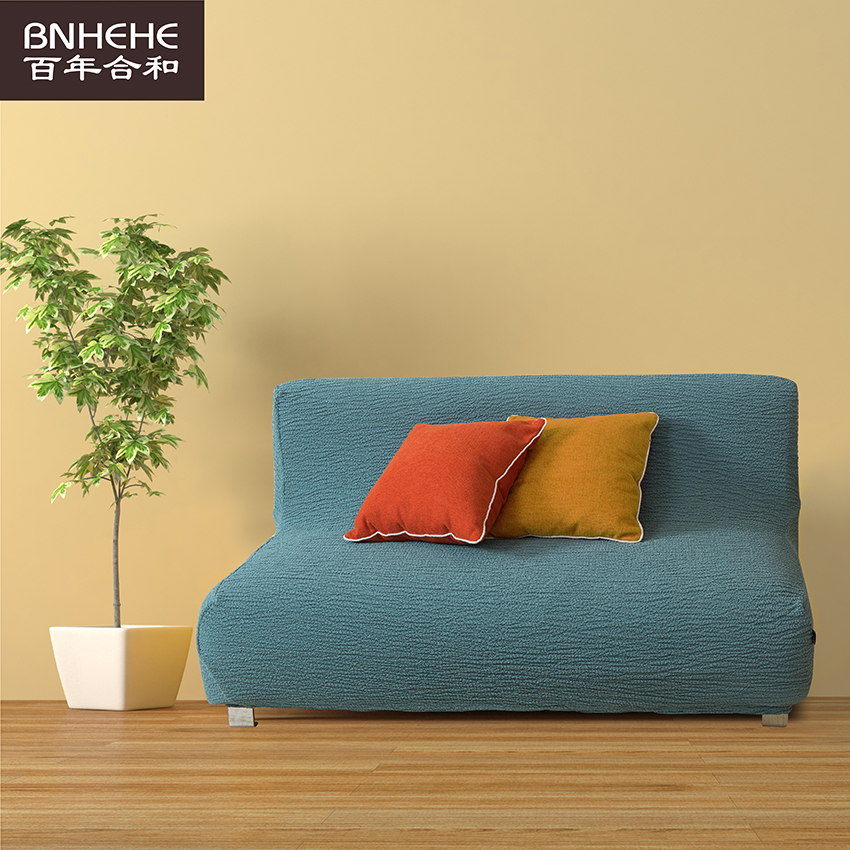 Elastic sofa cover All-bag universal cover Anti-cat grip Easy universal duo sofa cover No armrests non-slip fixing