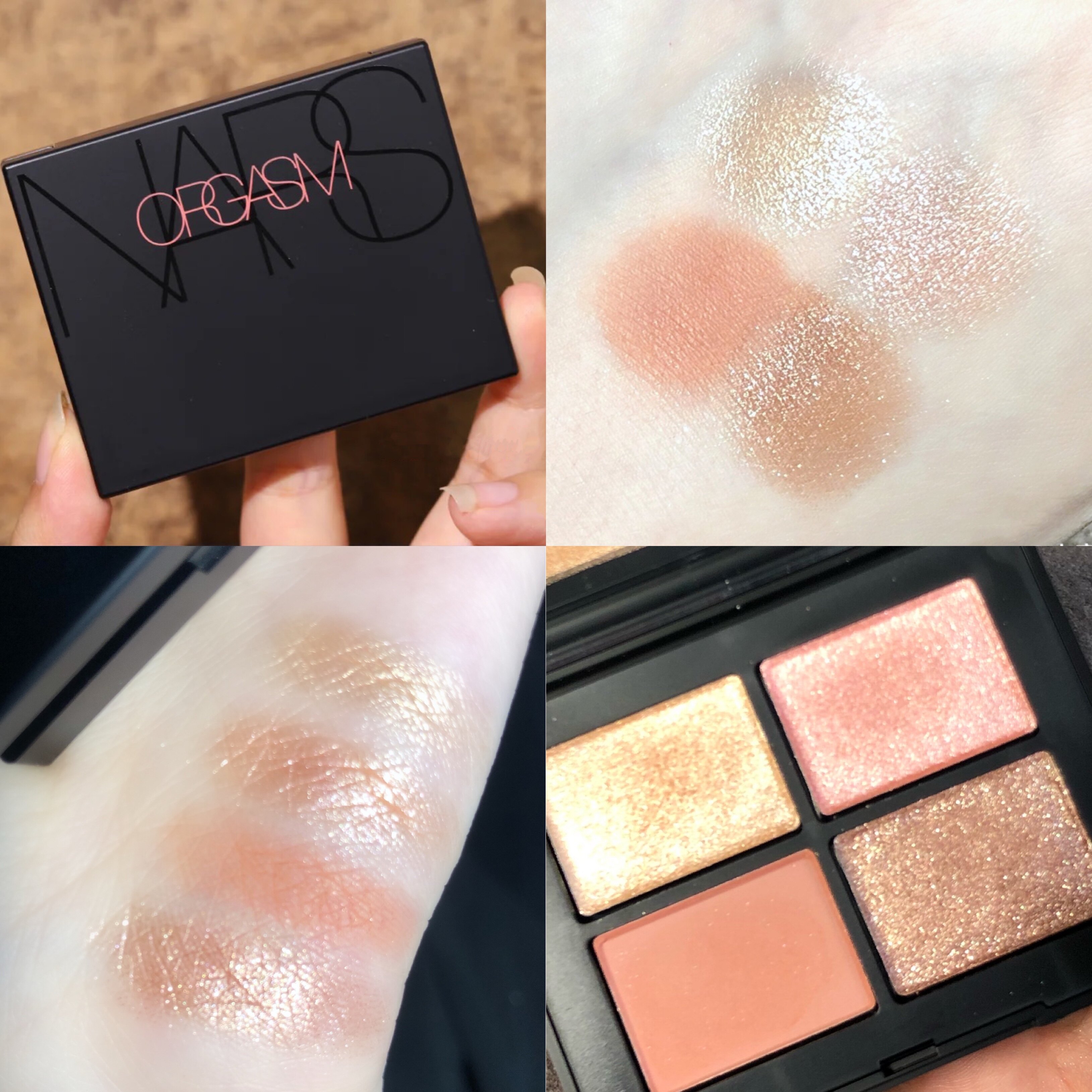 NARS Nas 4 Color Eye Shadow Disc New City Red Brown Singapore Singapore Singapore Orgasm Lasting Not To Fall Color