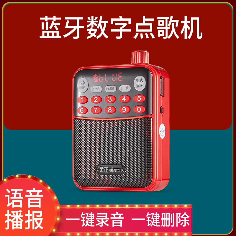 Jinzheng Y15 radio MP3 old man mini small audio card small speaker portable player Walkman