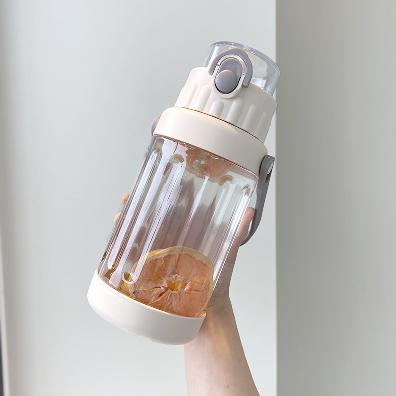 2000ml Mega Capacity Water Glass 2020 New Tide Portable Sports Plastic Cup Children Students Big Straw Cup