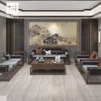 New Chinese Sofa Reception Room Negotiates Solid Wood Sofa Modern Simple Office Furniture Combination Customization