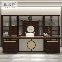 New Chinese Desk Modern Brief Solid Wood Large Bandae Office Furniture Boss Table President Fashion Brief