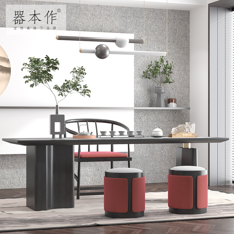 New Chinese Tea Table Solid Wood Tea Table Modern Chinese Kongfu Tea Table And Chairs Combination Brief White Wax Wood Small Tea Table Zen