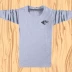 2018 cotton mới mùa xuân và mùa thu cộng với phân bón XL nam dài tay áo thun cổ tròn thả lỏng chất béo quần áo mùa thu