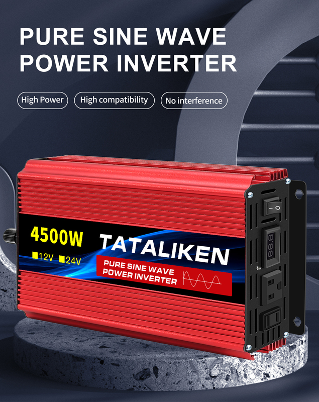 Pure Sine Wave Inverter Dc 12V/24V to Ac 110V 60Hz European and American Voltage Voltage Converter