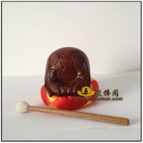 Ju Buddha Pavilion Taiwan Buddhist instruments * 3 inch 5 Rosewood to the heart fish carving wood fish (send cotton pad)