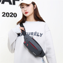 Waist bag womens new fitness shoulder bag lightweight Oxford cloth chest bag fashion casual womens running backpack crossbody