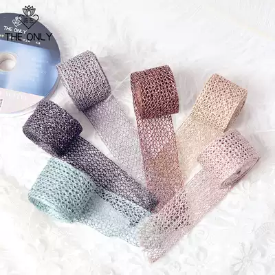 Wei Yi hollow woven ribbon Korean imported high-grade ribbon diy handmade flower bouquet floral packaging material