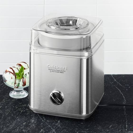 Hong Kong Cuisinart/美食雅 ICE-30 Household Stainless Steel Gelato Ice Cream Machine Handmade Ice Cream Machine