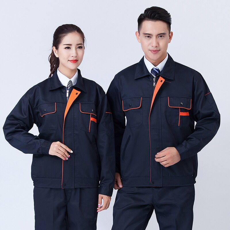Đàn ông và phụ nữ làm việc quần áo áo khoác mùa xuân và mùa thu máy sửa chữa điện nước trang trí tự động sửa chữa bảo hiểm lao động quần áo phù hợp với xưởng xưởng quần áo in thêu quần áo unisex
