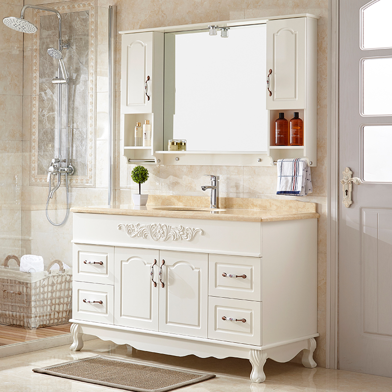 European Oak Bathroom Cabinet Combination Floor To Ceiling Wash European Oak Bathroom Cabinet