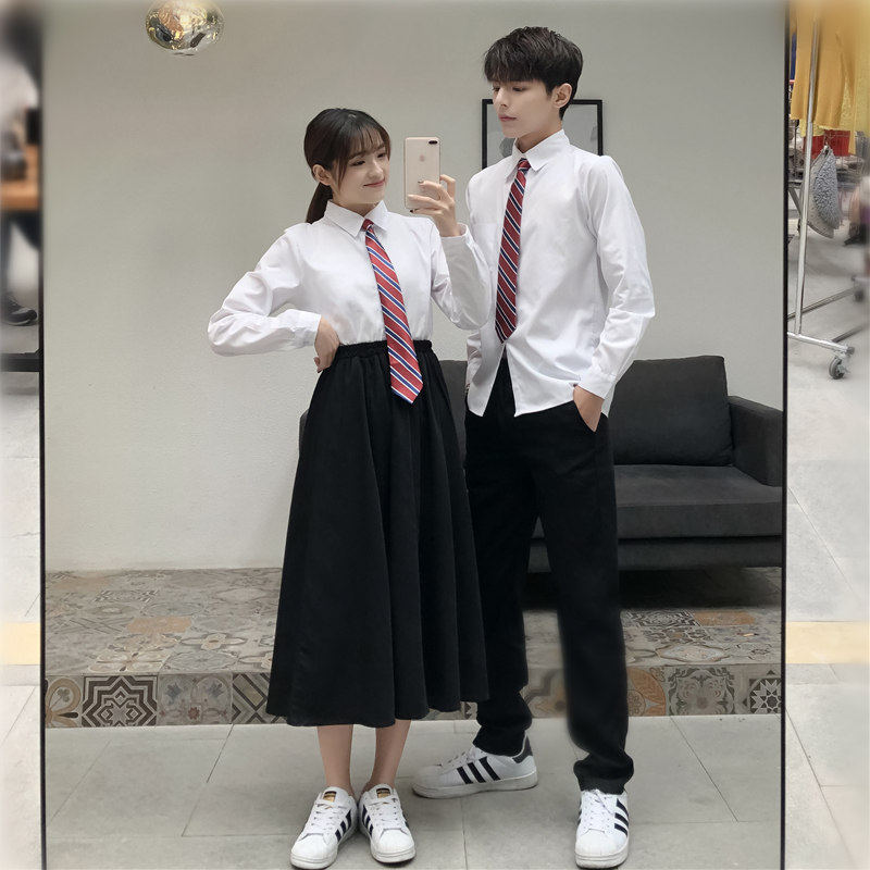 Day Department High School Students Class Games Suite Inn College Wind Skirt School Uniform Shirt Graduation Season Performance Uniform